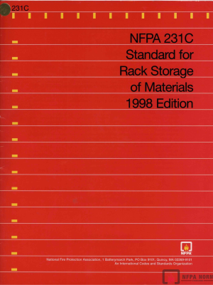 NFPA 231C: STANDARD FOR RACK STORAGE OF MATERIALS (1998) PDF